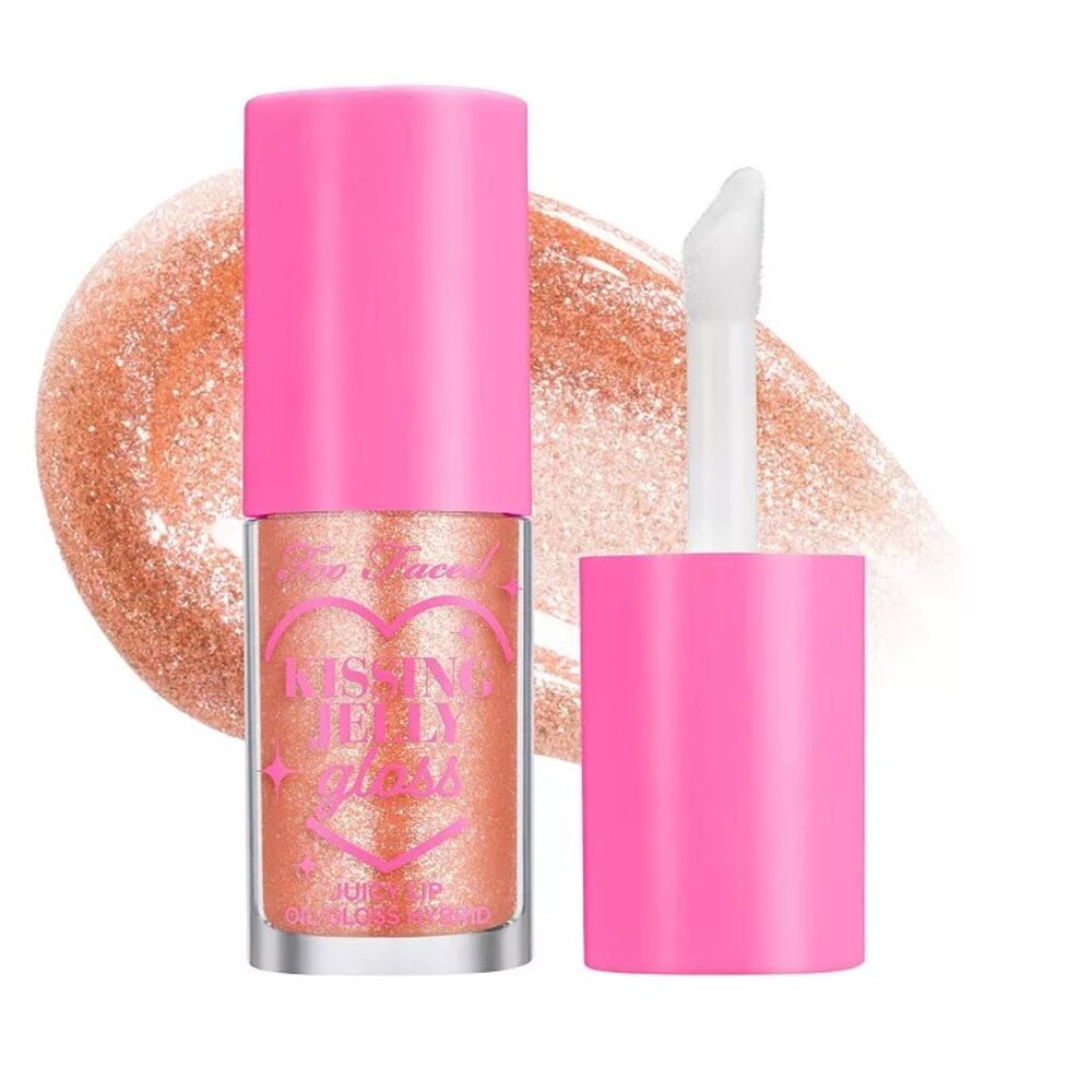 SALE 🔥Too Faced Kissing Jelly Lip Oil Gloss In Cream Soda